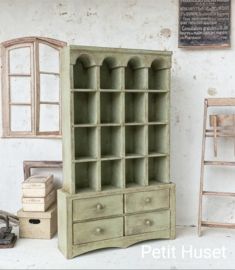 Brocante Vakkenkast met Lade,s