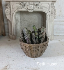 Open Haard Hout Mand