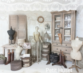 Lage Brocante Houten Hoedendoos