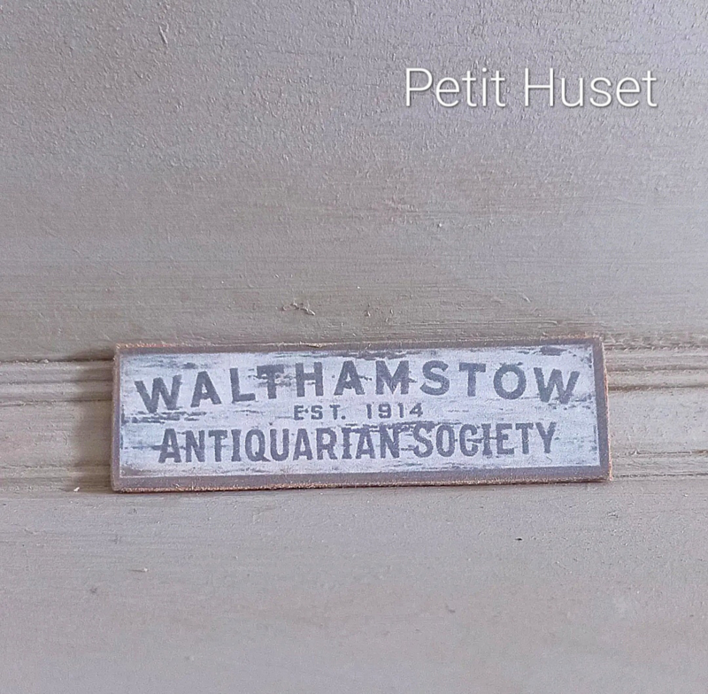 Antiquarian Society Sign