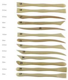 Spatels palmhout per stuk ca 20 cm lengte