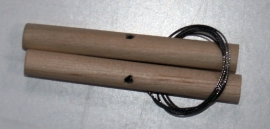 Kleisnijder met twee houten stokjes en flexibele draad van 50cm