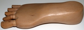 Model voet hout ca 30cm