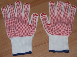 Handschoen stretch met grip noppen