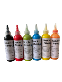 Sokken stop of decoratie latex 200ml in doseerfles kleur wit