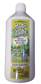 Flüssiglatex NATUR latex 1000 ml Maskenbildner green Line Latexmilch Latex 1 Liter Givul, vorvulkanisiert