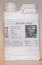 Flüssiglatex 0,5 Liter liquid latex Latexmilch, naturfarben, 500ml Naturgummi flüssig, Latex, Gummimilch, Sockenstopp, Halloween, Masken, Wunden, Narben