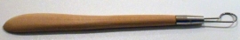 Mirette draad met houten kleispatel enkelzijdig 20cm