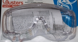 Overzetbril krasvaste lens, voor over de normale bril