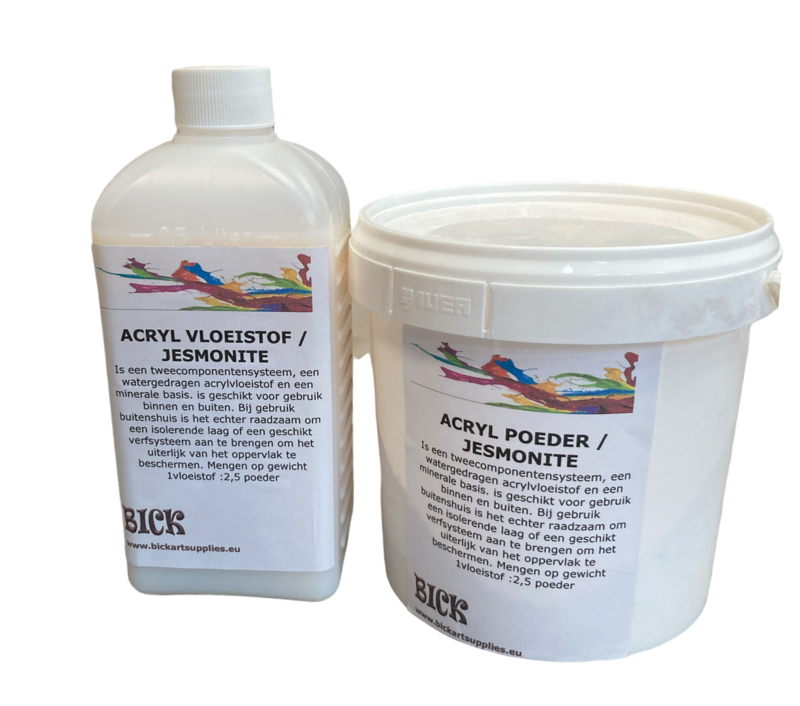 Toegepast interieur Aanpassingsvermogen Acrylhars op waterbasis weerbestand. proefset van 1,75 Kg. | Acrylhars ,  mens en milieuvriendelijk product op waterbasis | Webwinkel BICK Art  Supplies