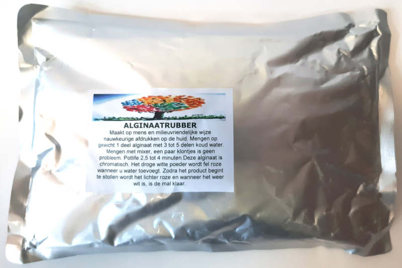 Rubber Alginaat 0,5 kg chromatisch voor ca. 2 liter gebruiksklaar mengsel