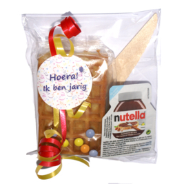 Nutella traktatie met wafels