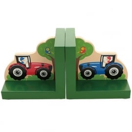 Kinder Boekensteunen ~ Tractor groen