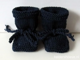 Babyslofjes - Kat. Mt 7 t/m 10 cm Donkerblauw