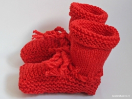 Babyslofjes - Kat. Mt 7 t/m 10 cm Rood