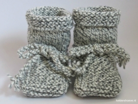 Babyslofjes -Wol Mt 7 t/m 10 cm Kleur naar keuze