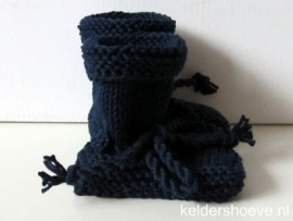 Babyslofjes - Kat. Mt 7 t/m 10 cm Donkerblauw