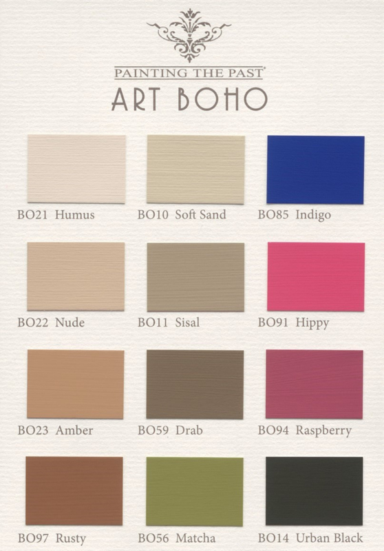 Painting the Past kleurkaart BOHO | 2023 KLEURKAART XL | | Past & Present B.V.