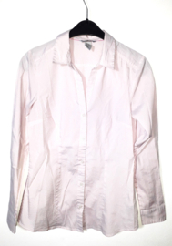 H&M roze/wit gestreepte blouse-38