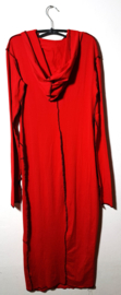 Rode jurk met capuchon-XL