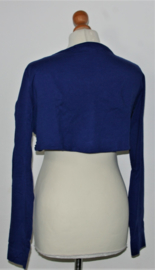 Cora Kemperman blauwe bolero-L