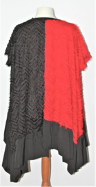 K.S7S rood/zwarte tuniek- XXXL