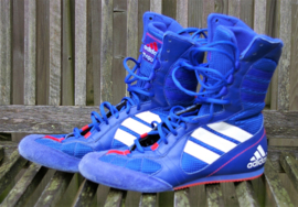 Adidas blauwe hoge sneakers- 40 (uk 7)
