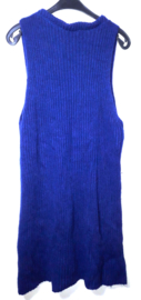 Cora Kemperman blauw gebreide jurk-XL