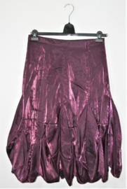 Art paars metallic look rok-L