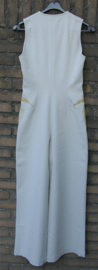 Mugler creme jumpsuit-S