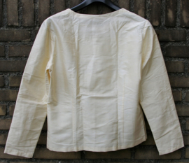 Creme zijden blouse 36