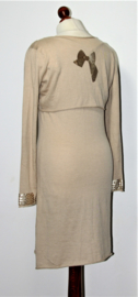 Beige jurk met bolero-36