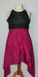 Cora Kemperman zwart/roze jurk-S