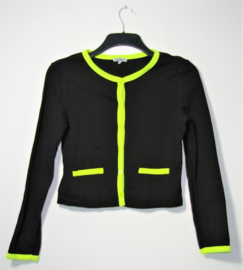 Liz Devy zwart/groen vest-S