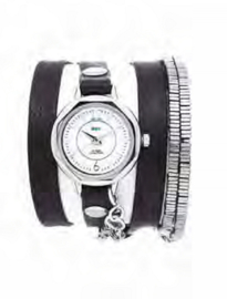 La Mer Black Silver Chrome Stones