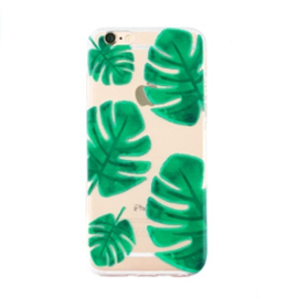Softcase telefoonhoesje Iphone 6 Plus palm leaf print