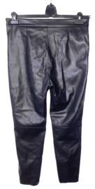 Zara zwarte pu broek-XL