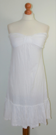 Watch witte strapless jurk-34