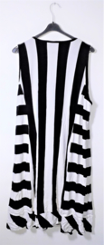 M Fashionwear zwart/witte jurk-4XL