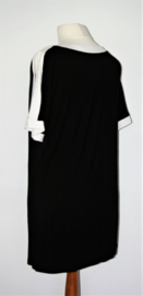 Zwart-wit long shirt- 44/46