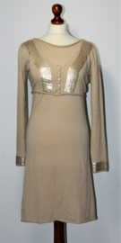 Beige jurk met bolero-36