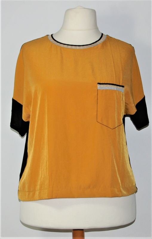 Zara geel/zwart shirt-L