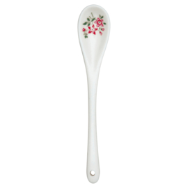 Greengate Stoneware  Avery white spoon