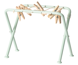 Maileg Drying rack w. pegs pale bue