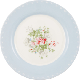 Greengate Stoneware Petricia pale blue plate