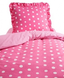 dekbedovertrek-set Dotty Spotty roze