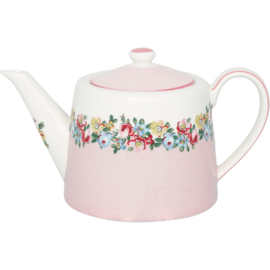 Greengate Stoneware Madison white teapot