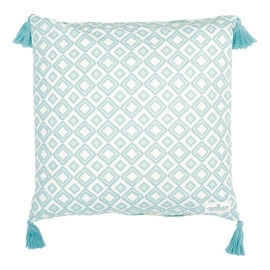 Greengate cushion cover Aya aqua