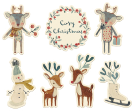 Maileg Gift tags, Cosy christmas 14 pcs.