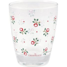 Greengate glass for drinks Abi petit white